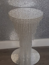 Load image into Gallery viewer, Crystal chandelier side table - tall console table furniture by Crystal wedding uk
