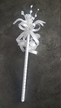 Load image into Gallery viewer, Crystal flower wand  for flower girls   and bridesmaids by Crystal wedding uk