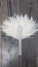 Load image into Gallery viewer, Brides Feather Fan bouquet ,  Great Gatsby wedding decor