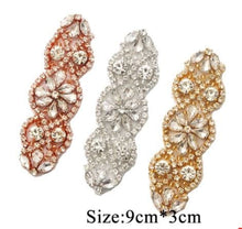 Load image into Gallery viewer, Wedding Cuff set of 4 Bracelet Great Gatsby Vintage Glam Art Deco Crystal rhinestone bridesmaid flower girl small size-