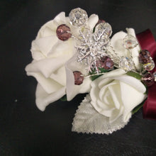 Load image into Gallery viewer, Snowflake buttonhole for a Winter wedding by Crystal wedding uk