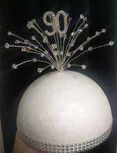 Load image into Gallery viewer, Number/age Cake topper AB Glass crystal beads