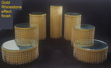 Load image into Gallery viewer, Chandelier wedding cake stands  Asian style ,Ascending design, gold cake stand by Crystal wedding uk