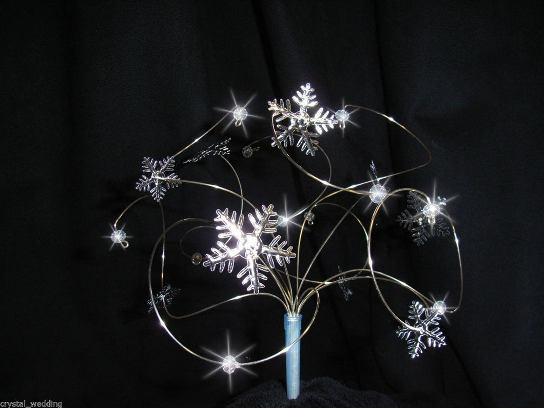 Snowflake Cake topper,  swirled wire cake topper for a Winter , Christmas wedding