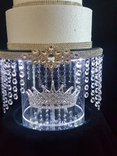 Load image into Gallery viewer, Wedding cake stand, Glass slipper, magial red rose, princess tiara styles by Crystal wedding uk
