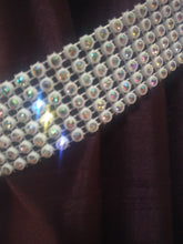 Load image into Gallery viewer, Curtain tie backs, Pair (x2) Of Diamante RHINESTONE Crystal stones , magnetic hold Backs for Curtains by Crystal wedding uk