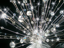 Load image into Gallery viewer, Crystal wire bouquet, Jewel crystal wedding bouquet&  comlimentary groom's buttonhole.