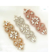 Load image into Gallery viewer, Vintage Glam hair comb, Art Deco, Crystal rhinestone hairpiece, Great Gatsby.