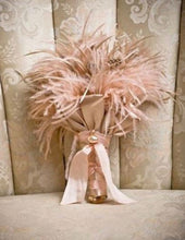 Load image into Gallery viewer, Feather bouquet, Artificial alternative feather bouquet & grooms buttonhole - made especially for you!