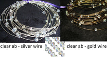 Load image into Gallery viewer, Crystal wire Garland ,Centerpiece Wedding  Decoration, REAL glass crystal beads,  gold, silver or  rose gold wire. Made to order.
