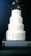 Load image into Gallery viewer, Crystal effect  wedding cake stand  slim design -  all sizes round and square