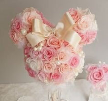 Load image into Gallery viewer, Mouse shape centerpiece, Kissing Ball, Mickey Ears shape Bouquet, Pomander.
