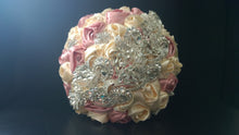 Load image into Gallery viewer, Crystal brooch wedding bouquet- by Crystal wedding uk
