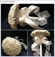 Load image into Gallery viewer, Pearl brides bouquet  - Perfect for a vintage wedding
