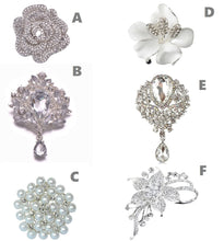 Load image into Gallery viewer, Crystal wrist corsage  -SEVERAL DESIGNS see chart to choose by Crystal wedding uk