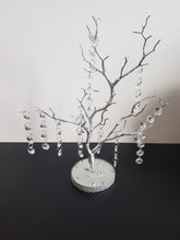 Load image into Gallery viewer, Table centrepiece, Crystal manzanita tree, wedding table decor, white wedding tree.
