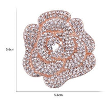 Load image into Gallery viewer, Wrist corsage 4 pieces ,Crystal Rose Wedding Cuff, bridesmaid Bracelet, Rose gold by Crystal wedding uk