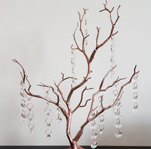 Load image into Gallery viewer, Table centrepiece, Crystal manzanita tree, wedding table decor, white wedding tree.