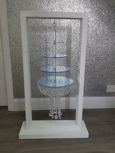 Load image into Gallery viewer, Cake hanger stand , 4 tier  crystal acrylic cake kit, wooden Hanger stand  100cm or 180cm, Suspended cake frame