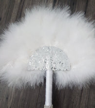 Load image into Gallery viewer, Feather Fan bouquet luxury alternative Bouquet Great Gatsby wedding style -ANY COLOUR Artificial ,Alternative bouquet