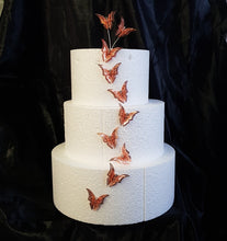 Load image into Gallery viewer, Butterfly cake decorations 3d Metal lace