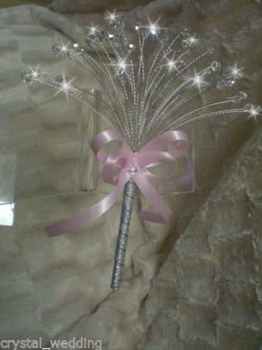Crystal flower girl mini sparkle  bouquet by Crystal wedding uk
