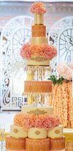Load image into Gallery viewer, Crystal cake stand, Glass crystal rhinestone droplet cake dividers for wedding cakes