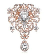 Load image into Gallery viewer, Brides Feather Fan bouquet , alternative  Bouquet,  Great Gatsby wedding style.