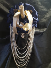 Load image into Gallery viewer, Diamante crystal ROSE Rhinestone drape bridal bouquet - Fully personalised in many colours