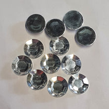 Load image into Gallery viewer, Clear Acrylic Gemstones 18mm  rhinestone flat back diamante 20pc by Crystal wedding uk