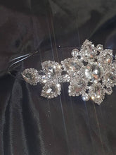 Load image into Gallery viewer, Flower crystal tiara. hair piece  wedding tiara hair band