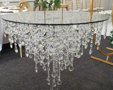 Load image into Gallery viewer, Crystal cake table. cake stand, chandelier Table  Pedestal cake table.