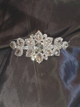 Load image into Gallery viewer, Flower crystal tiara. hair piece  wedding tiara hair band