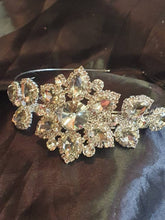 Load image into Gallery viewer, Flower crystal tiara. hair piece  wedding tiara hair band