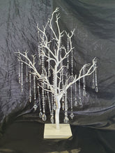 Load image into Gallery viewer, Crystal manzanita tree, 2 sizes , Tall wedding table decor, white wedding tree, Table centrepiece, by Crystal wedding uk