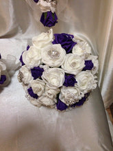 Load image into Gallery viewer, brooch bouquet  with artifical foam roses
