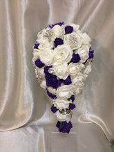 Load image into Gallery viewer, brooch bouquet  with artifical foam roses