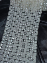 Load image into Gallery viewer, Pearl stud, effect ribbon banding cake ribbon many widths 1 meter.