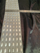 Load image into Gallery viewer, Pearl rectangle , effect ribbon banding cake ribbon many widths 1 meter. by Crystal wedding uk