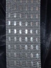 Load image into Gallery viewer, Pearl rectangle , effect ribbon banding cake ribbon many widths 1 meter. by Crystal wedding uk