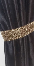 Load image into Gallery viewer, Curtain tie backs, Pair (x2) Of Diamante Effect Crystal, MAGNETIC hold Backs for Curtains   NO STONES