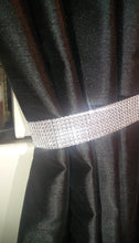 Load image into Gallery viewer, Curtain tie backs, Pair (x2) Of Diamante Effect Crystal, MAGNETIC hold Backs for Curtains   NO STONES