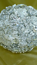 Load image into Gallery viewer, Brooch  bouquet, jewel only bouquet, Full jeweled bouquet. by Crystal wedding uk