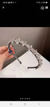 Load image into Gallery viewer, Crystal tiara ,hairband bridesmaid piece.