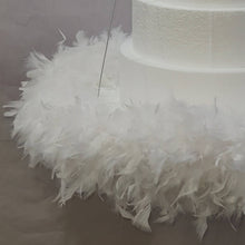 Load image into Gallery viewer, Feather hanging swing cake platform plus Cake hanger stand frame 180cm, Suspended cake stand heavy duty holds 200lbs by Crystal wedding uk