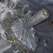 Load image into Gallery viewer, Luxury Diamante bouquet brooch Jewel rhinestone crystal wedding bouquet Crystal Bridal Bouquet, cascade Jewel bouquet by Crystal wedding uk