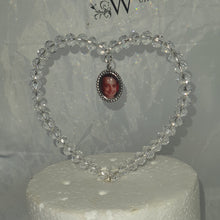 Load image into Gallery viewer, Photo Crystal heart cake topper by Crystal wedding uk