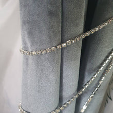 Load image into Gallery viewer, Crystal draped. Tie Backs Curtains hold backs, voile holders 1 pair . by Crystal wedding uk