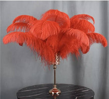 Load image into Gallery viewer, 1pcs feather table centerpiece, crystal table decor, Wedding Table ,table  Event Decoration by Crystal wedding uk