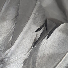 Load image into Gallery viewer, Wedding feather fan, SILVER OR GOLD brides ostrich fan, wedding hand fan, Great Gatsby any colour as custom made by Crystal wedding uk